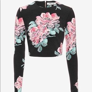 Elizabeth and James Floral Crop Top